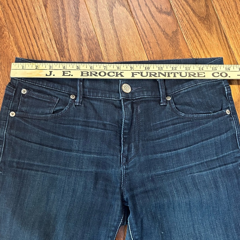 Express Jeans Mid Rise Dark Wash Skinny Jeans Size 8 - Picture 8 of 10